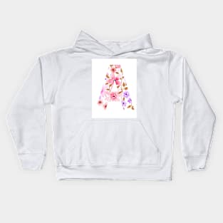 letter A Kids Hoodie